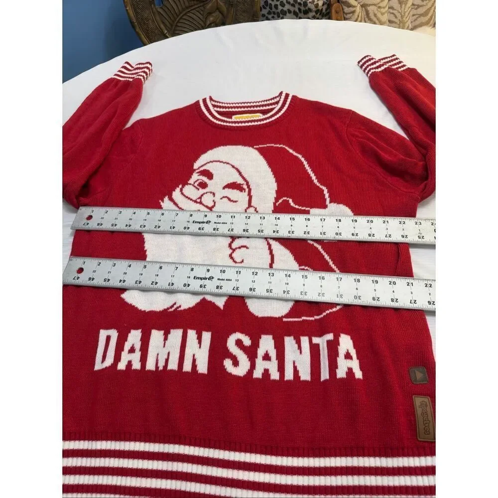 Tipsy Elves Damn Santa Ugly Christmas Sweater Size XL